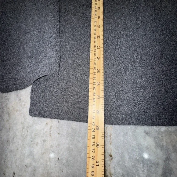 Vintage Tommy Hilfiger XL Pullover Fleece Gray Cold Stop Y2K 1/4 Zip 90s Logo - Picture 3 of 7